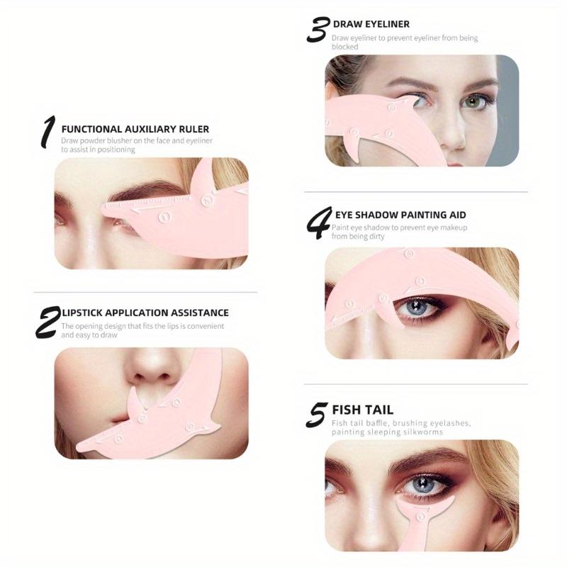 Eyeliner-Hilfe mit geflügelter Spitze aus Silikon, Zeichenhilfe, Augenführungsvorlage, Augen-Make-up-Tool, einfaches Auftragen von Augen-Make-up