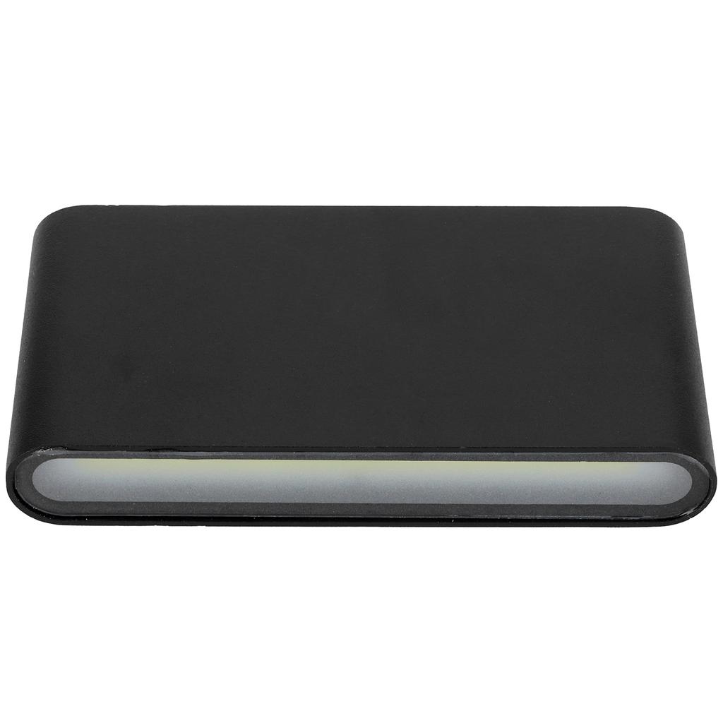 LED Vegglampe 12W COB Aluminium Utendørs Hagelysarmatur IP65 Vanntett AC85-265V(Svart skall