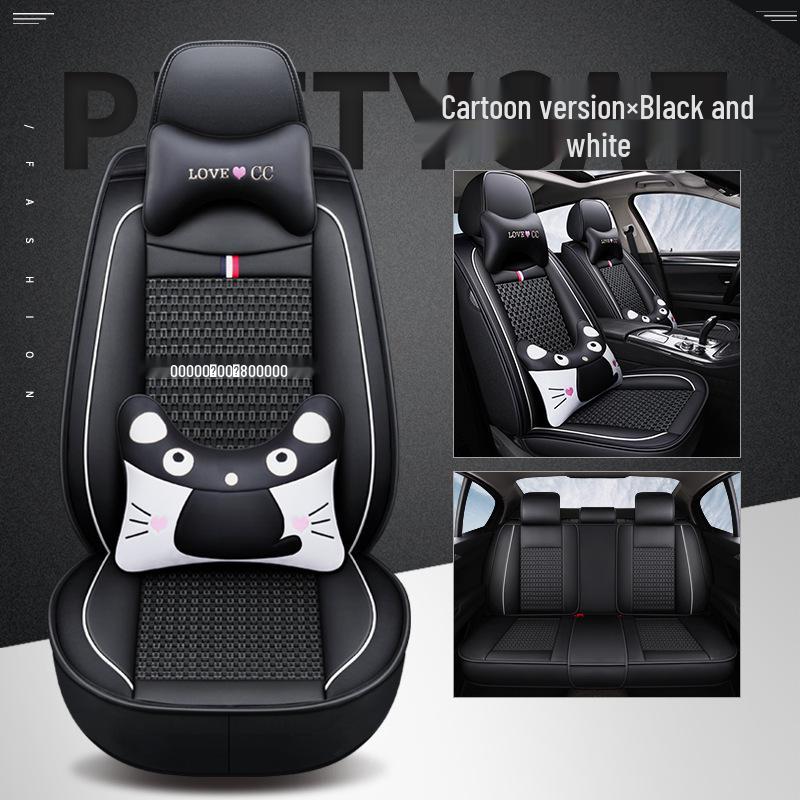 Breathable Leather Cartoon Seat Cushion for Buick Excelle 2013-2015