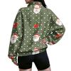 Women's Trendy Lightweight Printed Half-Zip Sweatshirt for Casual Everyday Wear