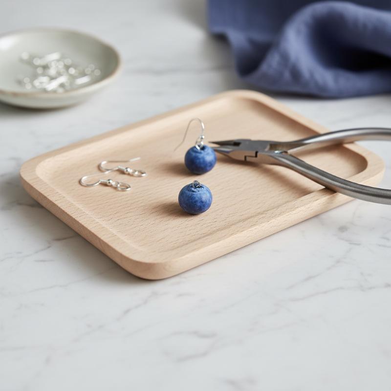 10Pcs Cute Simulated Fruit Food Pendant 3D Small Blueberry Resin Charms Ornament DIY For Earring Necklace Jewelry Make Accessory