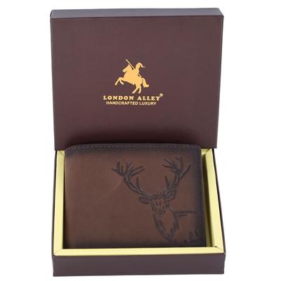 Elk Barnished Vintage Brown Men's Leather Wallet