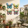 4 Pcs Metal Butterfly Wall Art Multifunctional Hanging Decoration Butterfly Wall Hanging  Balcony