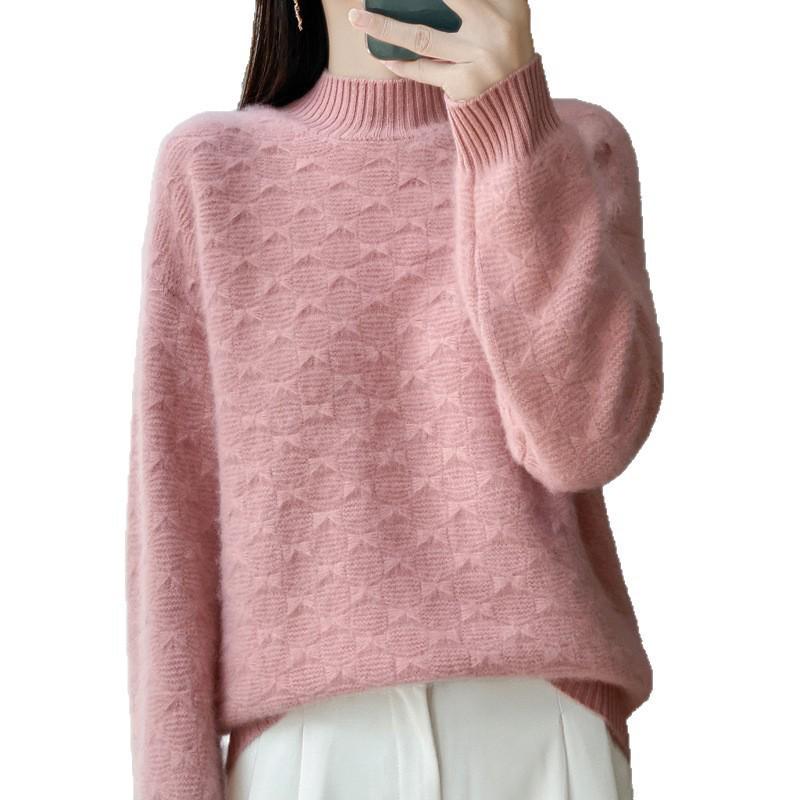 Korean Style Loose Knit Sweater: Women's Autumn/Winter Long Sleeve, Lazy Chic