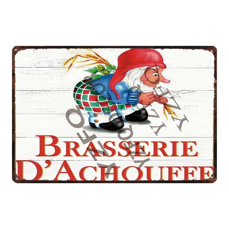 Chouffe Beer Retro Metal Tin Sig Vintage Plate Wall Pub Restaurant Bathroom Decorations For Home Art Decor Iron Poster DU-4910A