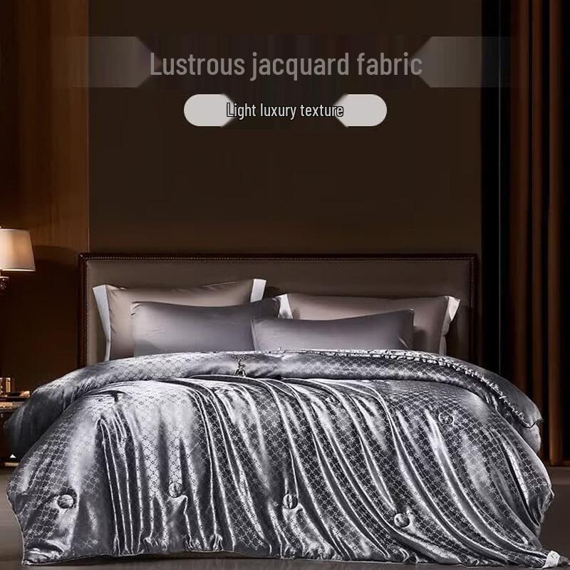 FUANNA Tussah Silk Lightweight Cotton Duvet Single (152x210cm)