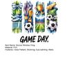 Soccer Window Cling Game Day Soccer Theme Window Decal Removable Soccer Ball Static Glass Sticker for Football Event Party Supplies