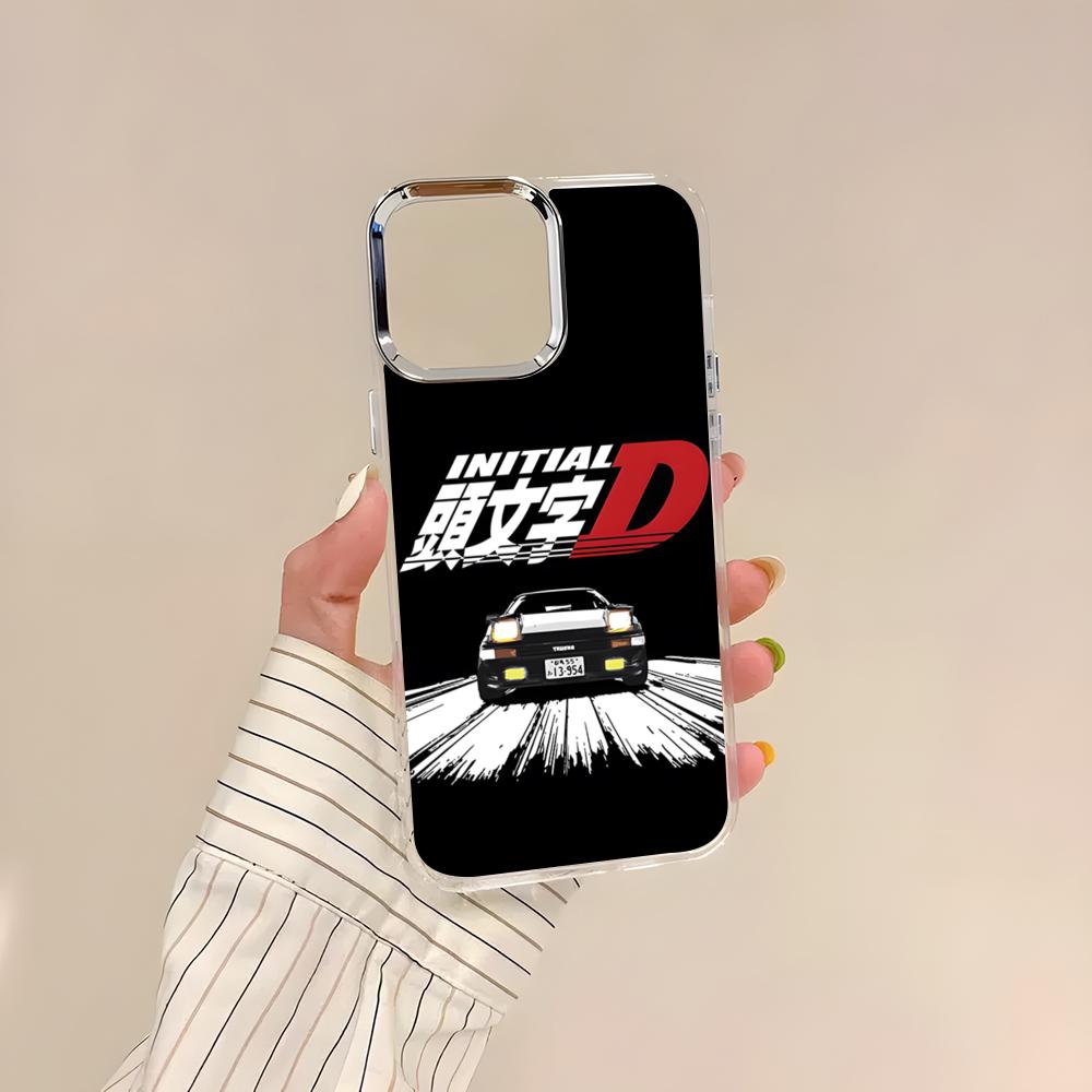 ANIME Initial D Phone Case For IPhone 17 Air 16 15 14 13 12 11 Pro Pro Max Plus Transparent Soft Cover