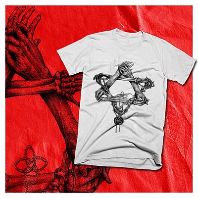 Pentagram T-Shirt Halloween Unholy Damned Souls Satanic Demon Evil Hell Tee