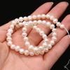 1String, Natural Freshwater Pearls, Subcircle Pearl Beads, 6-7 Mm, for DIY Necklace Bracelet, Jewelry Making, Women Birthday Party Crafts, 36cm