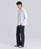 Dibeullu Relaxed Cuff Crew Neck Long Sleeve Cream