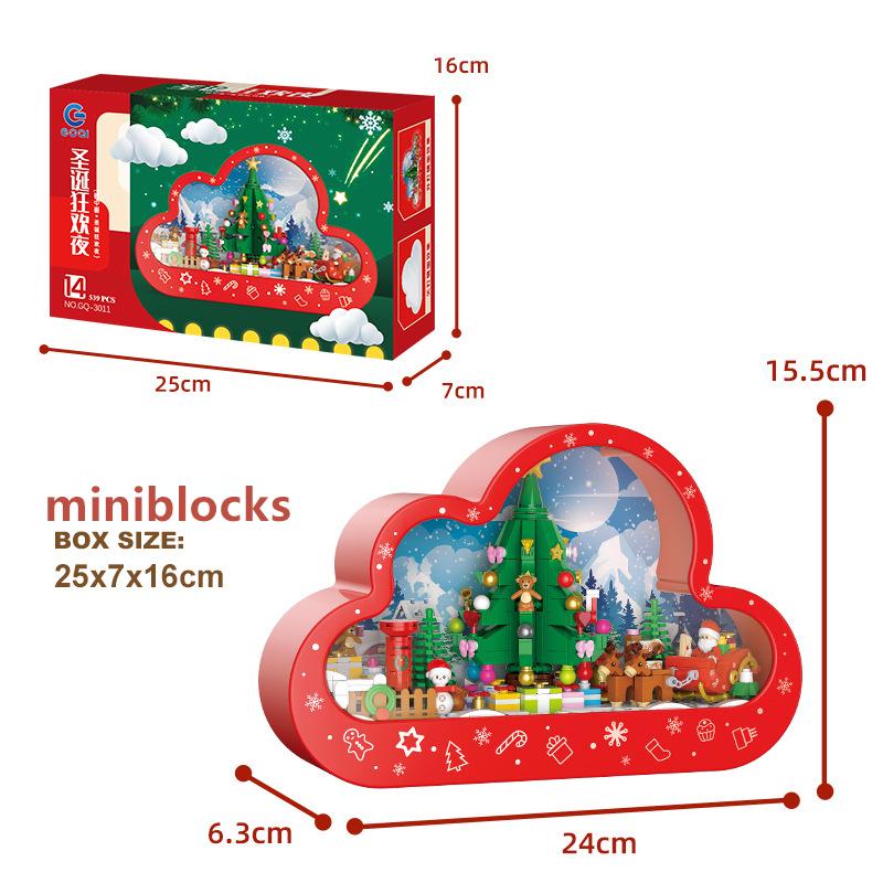 

Сделай сам Огни Зеркало Лицо Коробка Рождество Лось Олень Санта Клаус Архитектура Рождественская Елка Снежный Дом Набор Конструктор Игрушка