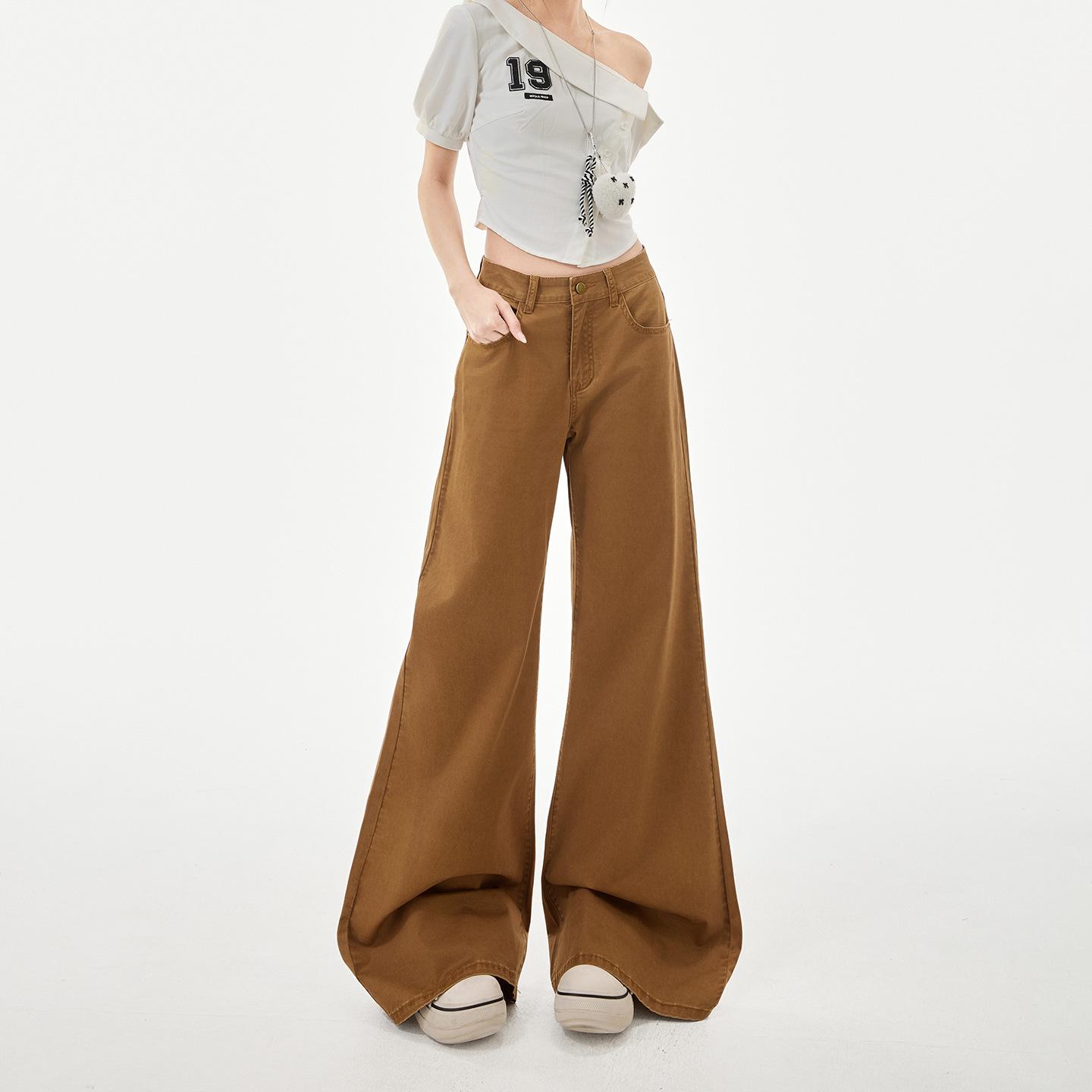 

Korean Style High-Waisted Spring Flare Jeans for Women - Slimming, Loose, and Comfortable Fit Medium