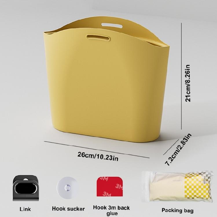 Car Organizers for Waste Management, Foldable and Hangable Silicone Trash Receptacle Holder, Essential Vehicle Accessory