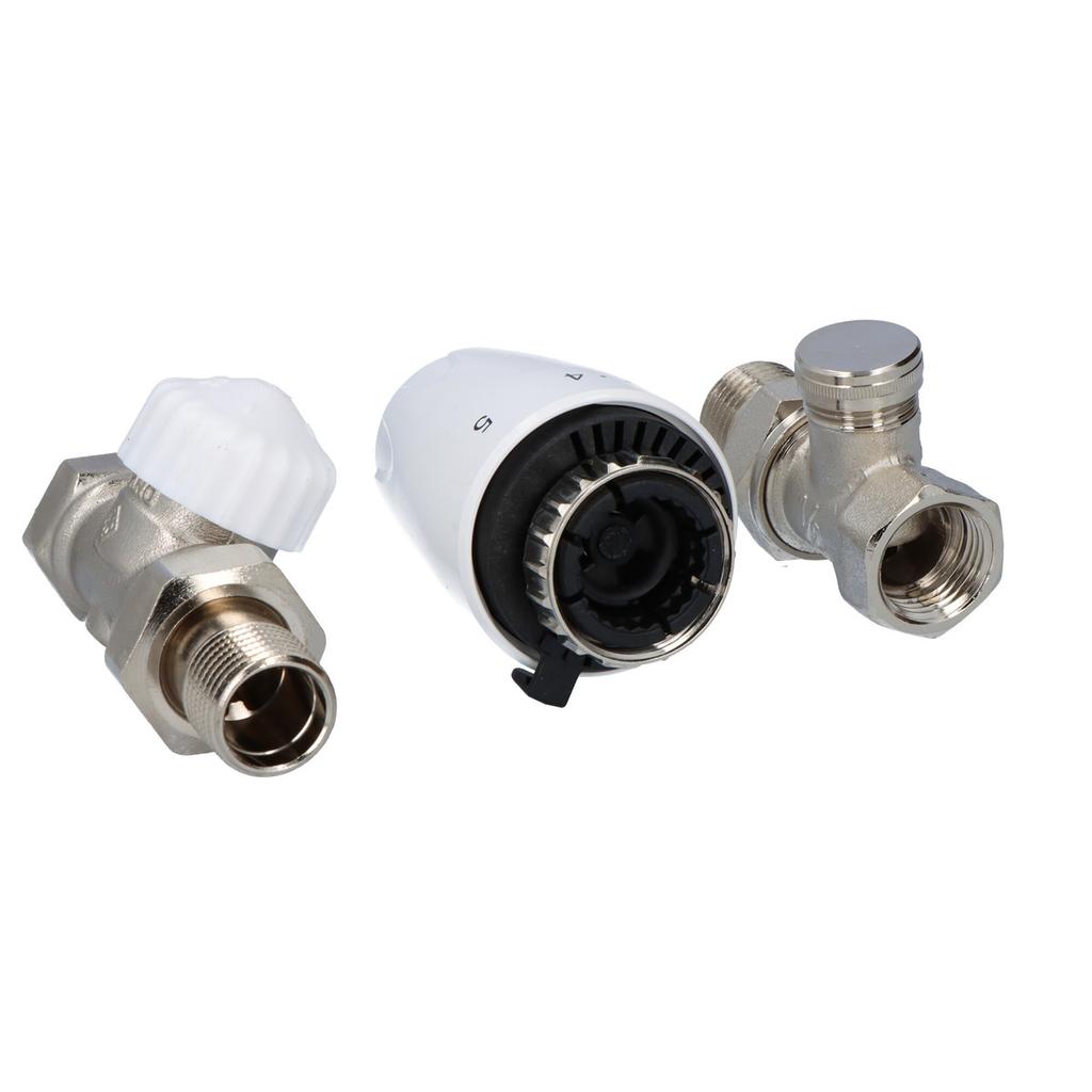 Thermostatic Set with DX Head, CALYPSO Straight Thermostatic Valve