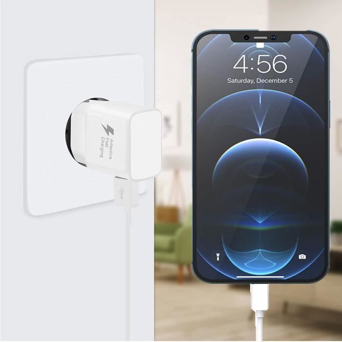 Chargeur Ultra Rapide - Samsung - A14 5G - 3A - Câble USB-C - Sécurisé