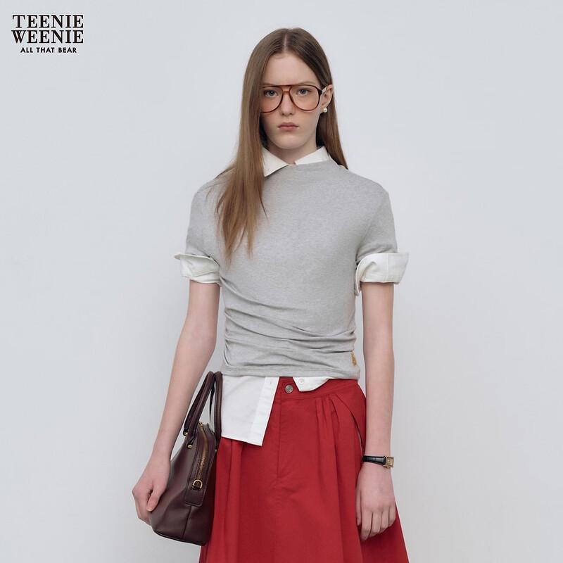 Teenie Weenie Women s 2026 Spring Cartoon Bear T-Shirt XS