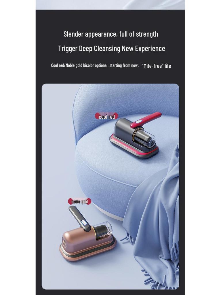 Portable Wireless UV Mite Remover Vacuum Cleaner for Beds