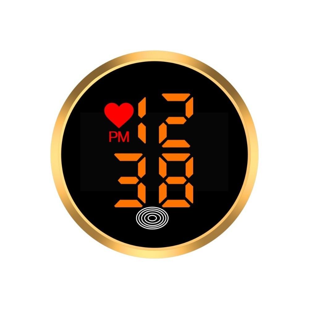 Mini Car Dashboard Clock Touch-Activated Digital Clock Stick-On Clock for Car Boat Bike Truck