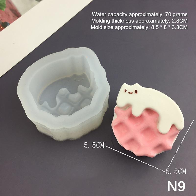 

Мультяшное животное кролик котенок силиконовая форма для выпечки яичных маффинов, верхняя форма для маффинов, шоколадный торт, пирог, инструменты для выпечки, формы для свечей