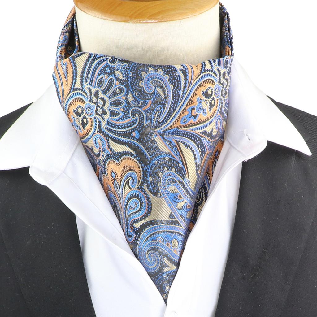 Pánská kravata Žakárová Květinová Paisley Pánská kravata Svatba Formální Ascot Šátek Samozavazovací Britský Gentleman Polyester Měkká kravata Luxusní