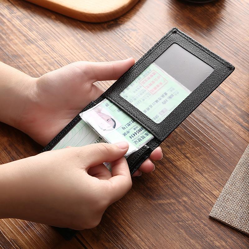 Ultradünner Führerschein- und Multi-Kartenhalter - Damen-Dokumentenhülle für Fahrzeugschein