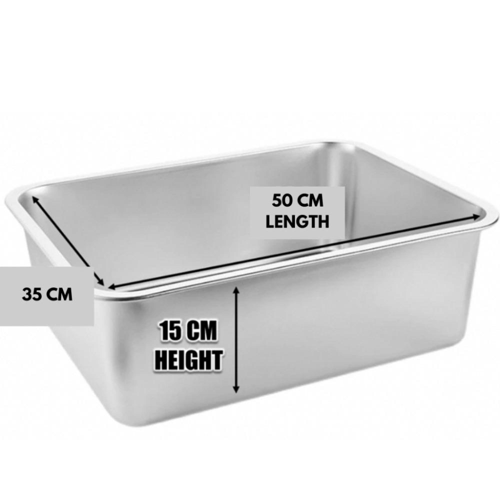 New Stainless Steel Cat Litter Box Large Capacity Easy To Clean Cat Toilet High Sided Cat potty Cat