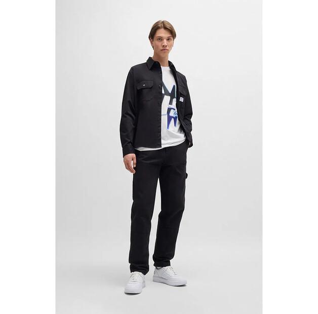 HUGO Футболка с коротким рукавом Nestrolo 01 BLUE