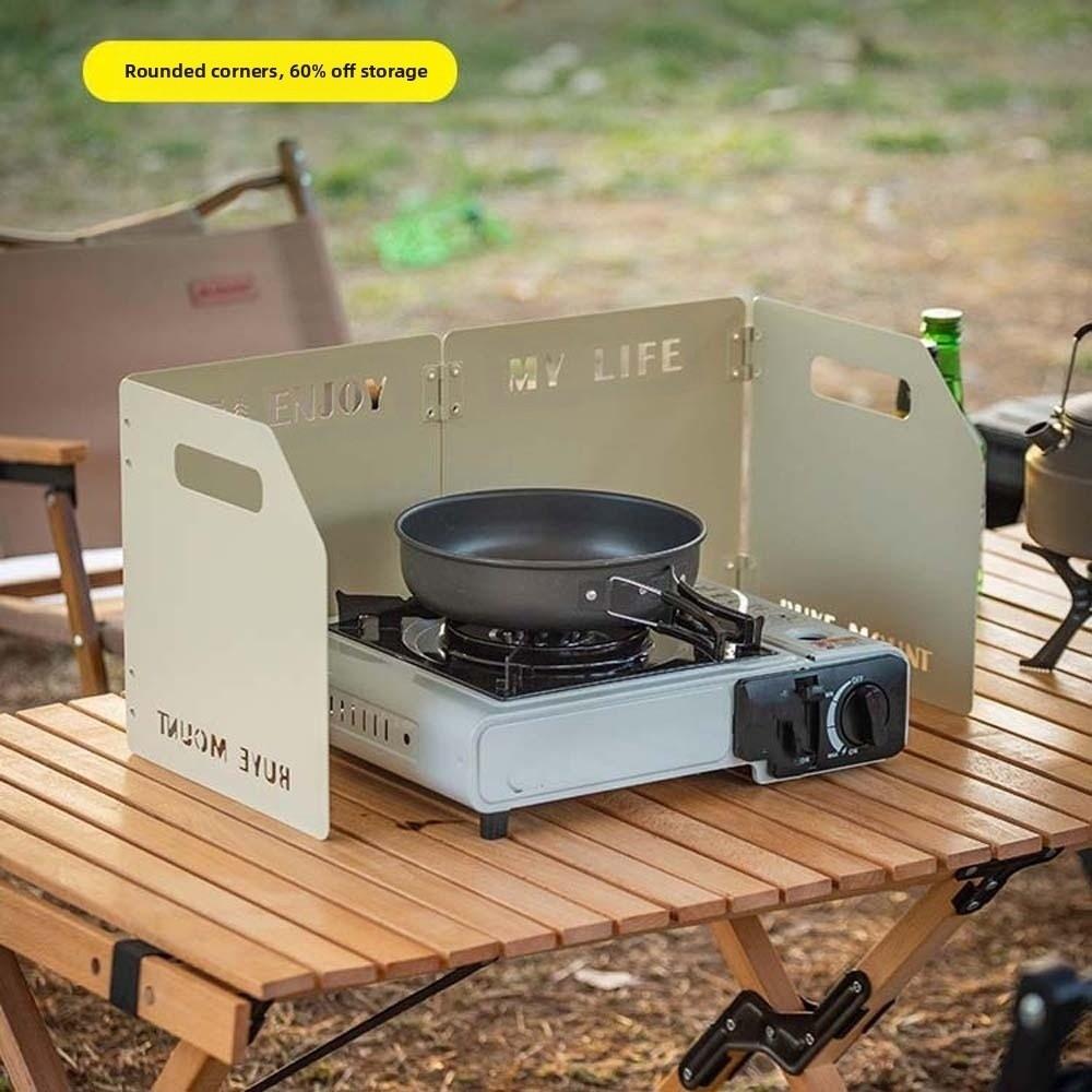 Windproof Stove Wind Shield Lightweight Cooker Wind Protection Cookware Windshield  Camping