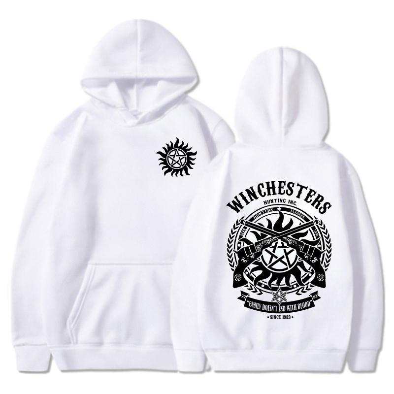 

НОВАЯ толстовка с принтом Supernatural для женщин и мужчин, модная, осенне-зимняя, теплая, хип-хоп, харадзюку, уличная одежда, пуловер с длинным рукавом XXXL