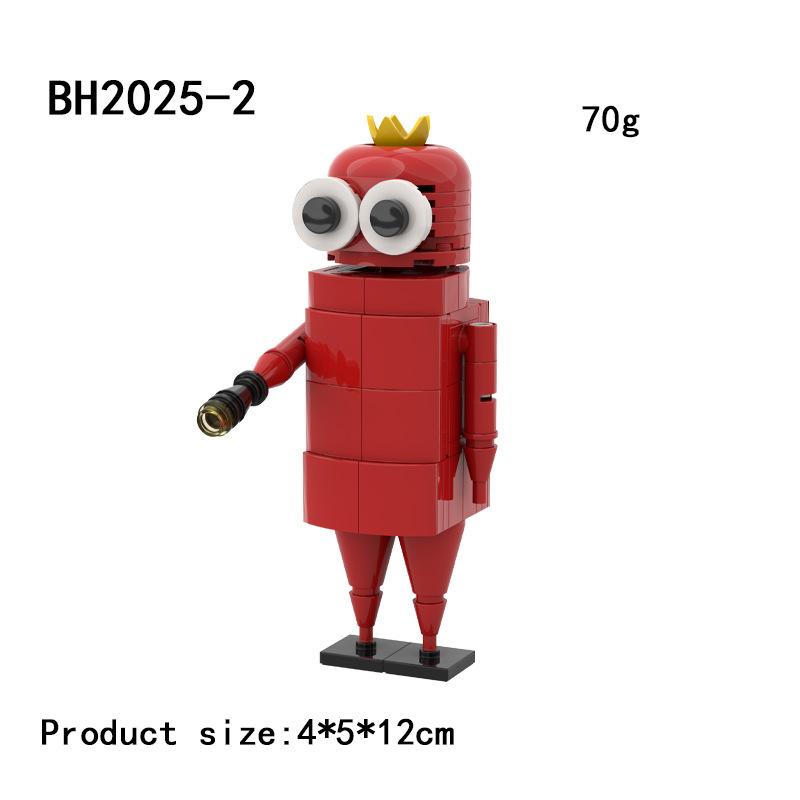 Repo Bausteine Spielzeug REPO Blocks Set Horror Kopf Mann Ente Unbekannter Dünner Mann Fliege Konstruktionsblock Figuren für Jungen Geschenke