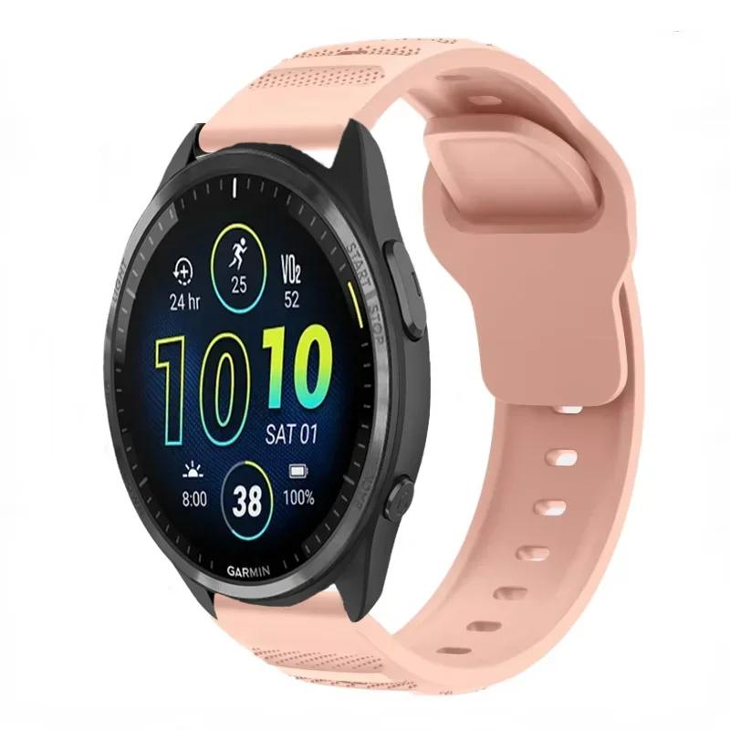 Силиконовый ремешок 20/22 мм для Garmin Active 5/Vivoactive 5/Venu 3 Дышащий браслет для Garmin Forerunner 965 265 165 55 955 Ремень