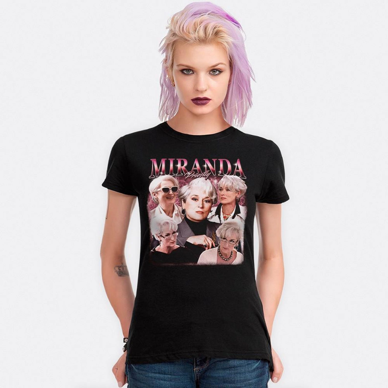 Miranda Priestly Meryl Streep T-Shirt, Men s Women s Sizes (MOV-320997) S
