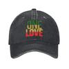 Harajuku Vintage Style Arts Bob Marley One Love Denim Fabric Cap Casual Baseball Caps Adjustable Hat Summer Unisex Baseball Hats