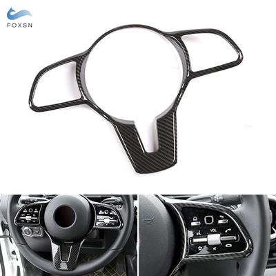 For Mercedes Benz A B C E G CLA CLS GLC GLE GLS GLB W177 W247 W205 W213 X253 W167 W463 Carbon Fiber Car Steering Wheel Cover