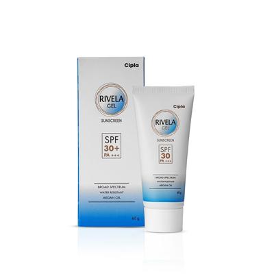 @ Cipla Rivela Gel Spf30+ Sunscreen Gel 60Gm UKR343_60%OFF