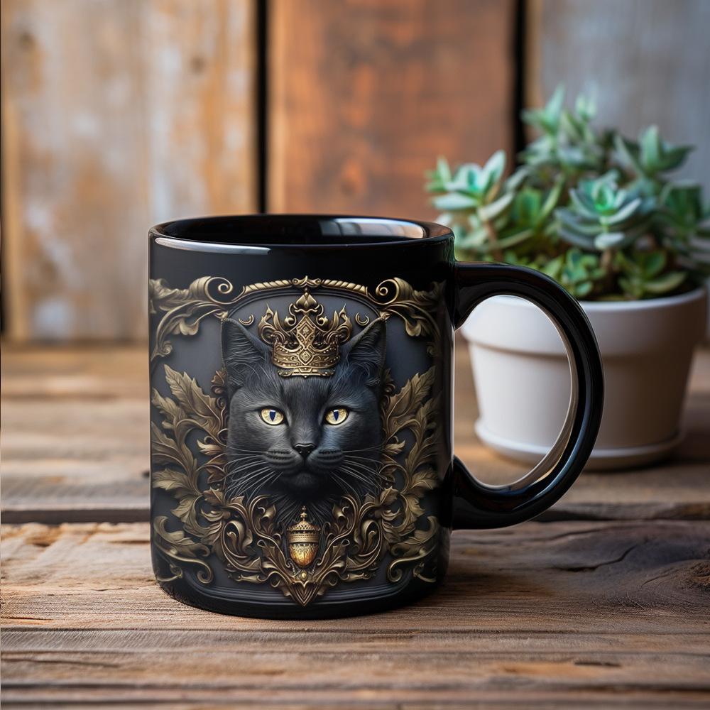 Tiger Lion Ceramic Coffee Cup 3D Milk Tea Water Cups Creative Breakfast Mug Household Drinkware Birthday Gift