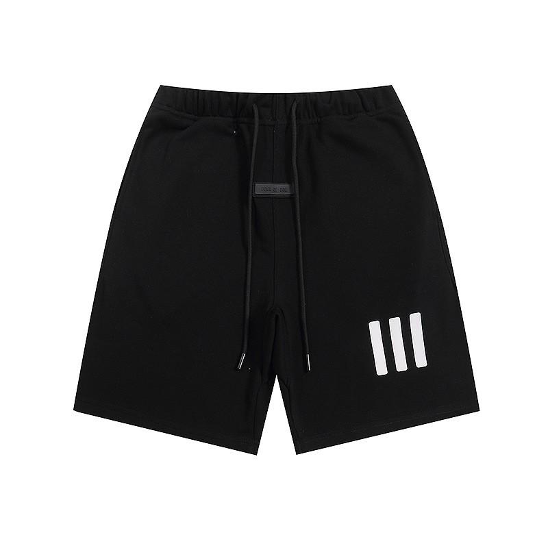 FOG ESSENTIALS Pánské bavlněné kraťasy Volný střih Streetwear Ležérní teplákové
