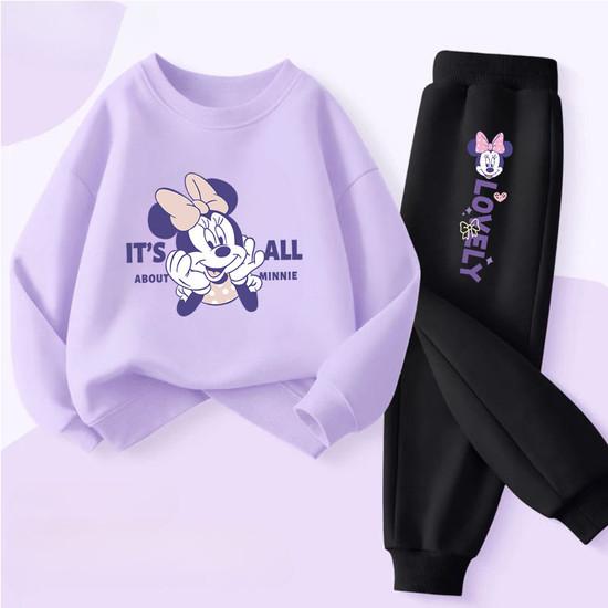 Spring Autumn New Style Children's Clothing Sets Baby Girls O Neck Sweatshirt Pants Two Piece Set Kids Breathable Thin Tracksuit