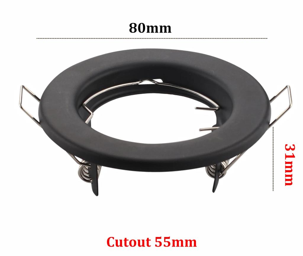 6Pcs LED Recessed Rotating LED Recessed Spotlight Set GU10 Spot Round Recessed Ceiling Spotlight Light Bedroom Kitchen Balcony