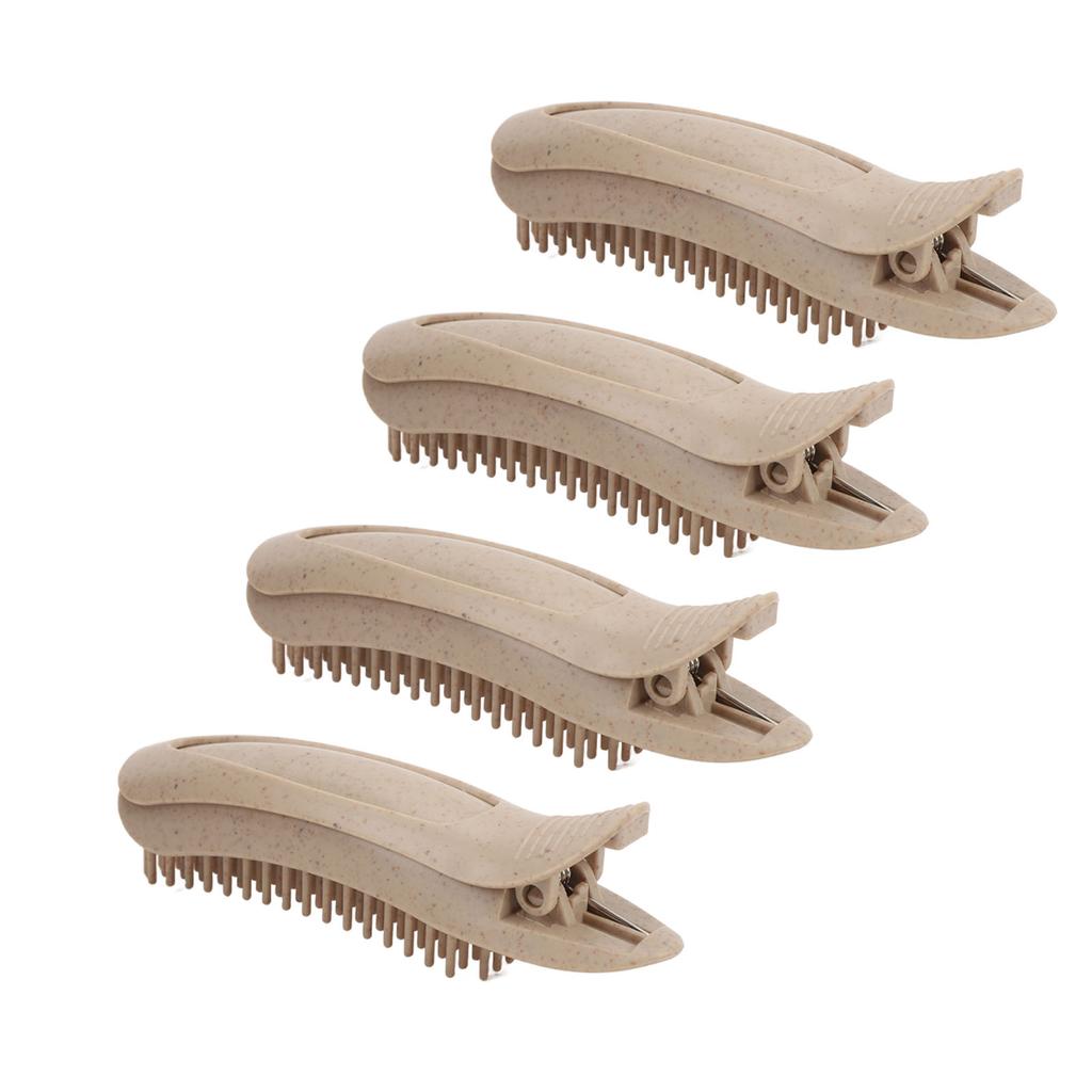 4pcs Solid Colour Volumizing Hair Clips Fast Curling Portable Heat Resistant Reusable Fluffy Hair Ro