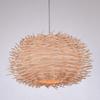 Bird Nest Pendant Lamp Rattan Wicker Wood Handmade Suspension Light Hotel Cafe Living Dining Room Hanging Ceiling Chandelier
