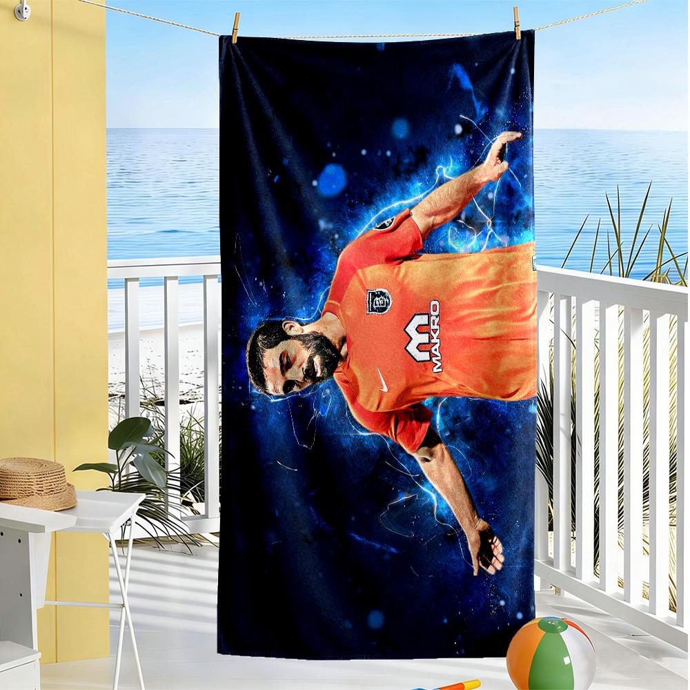 Turkish Football Player Beach Towel Soft Durable Quick-Dry Comfortable Lightweight Portable for Swimming,Beach,Camping, Travel, Beach Accessories,Gym