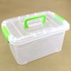 PP Large Transparent Plastic Tote Storage Box with Lid for Toys and Food