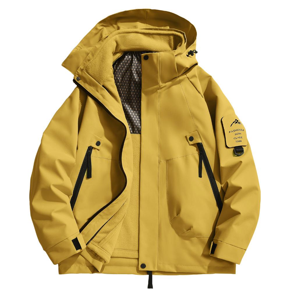 

Новая уличная куртка для мужчин на осень и зиму, три в одном, графеновая теплая, водонепроницаемая, ветрозащитная, альпинистский костюм 3XL