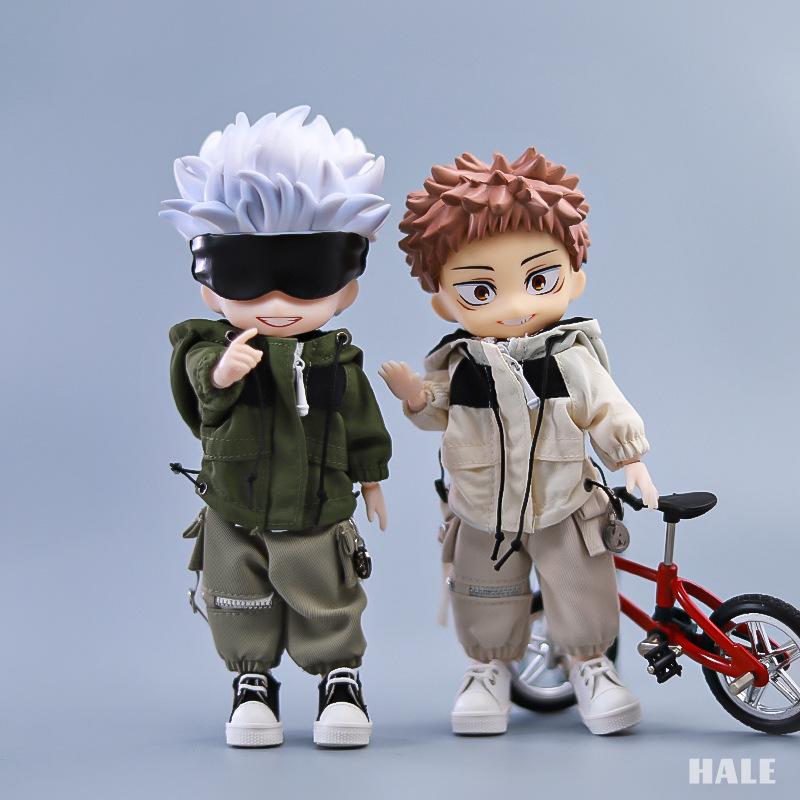 OB11 Doll Outdoor Jackets Suit Clothes And Pants Suit For Ob11 1/12 Doll Outfit Daily Casual Accessories For Children Diy Dolls