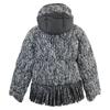 Moncler 2021 ELEUSINE Lamé Tweed Fringe Design Hooded Jacket Jacket 0 Black X whiteUsed