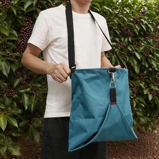 Fruit Picking Bag Large Adjustable Strap Fruit Harvesting Bag Tear-Resistant Bottom Opening Portable Gathering Bag for Fruits Vegetables Garden