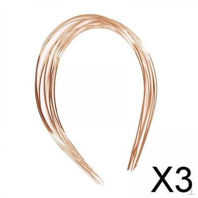 3x 10Pcs Blank Headband Base Wire Frame Hairband DIY for Fabric Cloth Covered