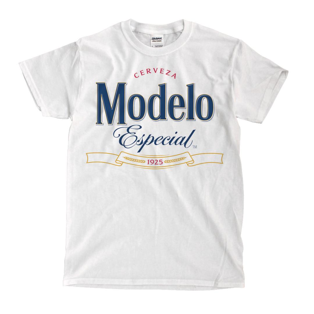 Modelo Especial Logo New White T-Shirt Ships Fast High Quality L